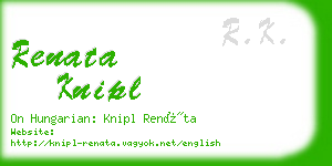 renata knipl business card